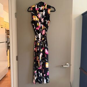 White House Black Market Floral Maxi Dress | Size M